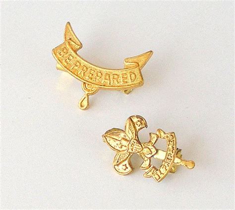 Vintage Boy Scout Pins Pair
