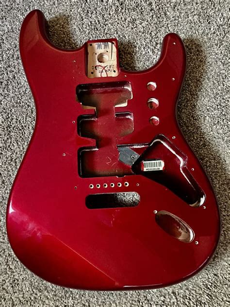 Fender Stratocaster Body 2010 Red Mim Reverb