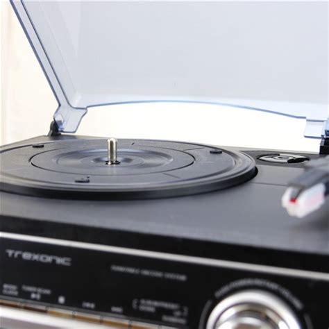Trexonic 3 Speed Turntable With Cd Player Double Cassette Player Usb