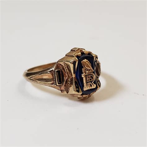 Vintage Balfour 10k Gold Class Ring Etsy