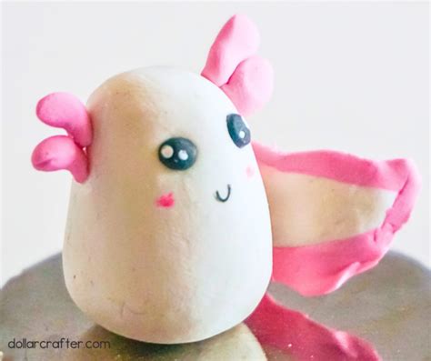 How To Make A Delightful Polymer Clay Axolotl ⋆ Dollar Crafter