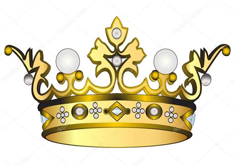 Gold Royal Crown ⬇ Vector Image By © Yurkina Vector Stock 7476324