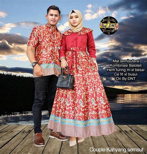 Jual Couple Batik Sarimbit Gamis Baju Pesta Sepasang Seragam Sarimbit Kahyang Di Lapak Sarimbit