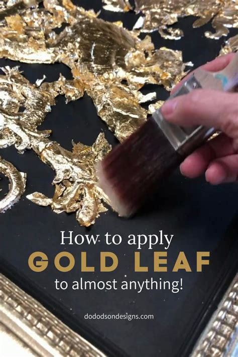 How To Apply Gold Leaf To Almost Anything Video Video Leaf