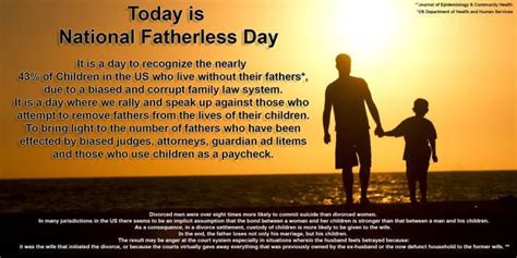 American Fathers Liberation National Fatherless Day 2016 ~ Which