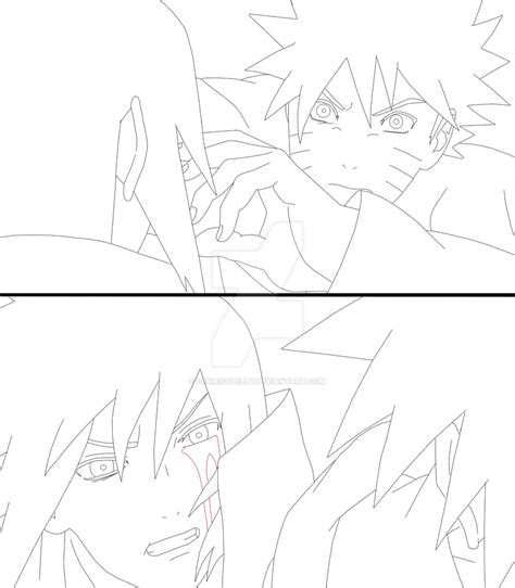Naruto VS Sasuke Lineart By DennisStelly On DeviantArt