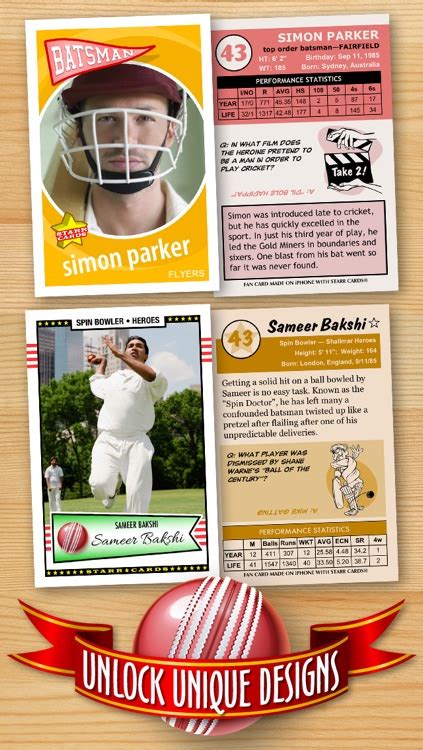 Cricket Card Maker Make Your Own Custom Cricket Cards With Starr