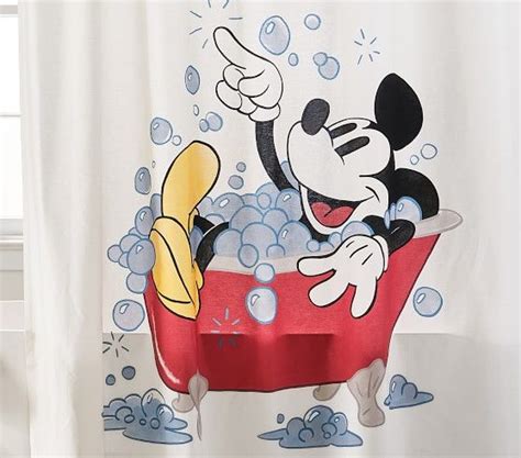 Disney Mickey Mouse Bath Collection Set With Towels Curtain And Mat