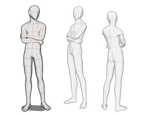 Casual Standing Poses Clip Studio Assets