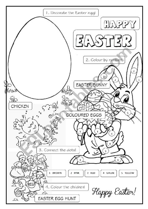 Easter Esl Worksheet By Makigi