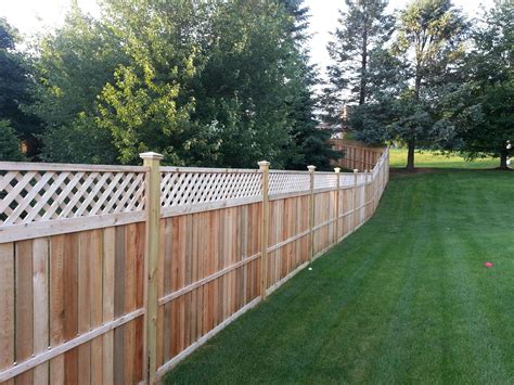 Framed Fencing 5 Solid With 1 Of Lattice On Top Backyard Types
