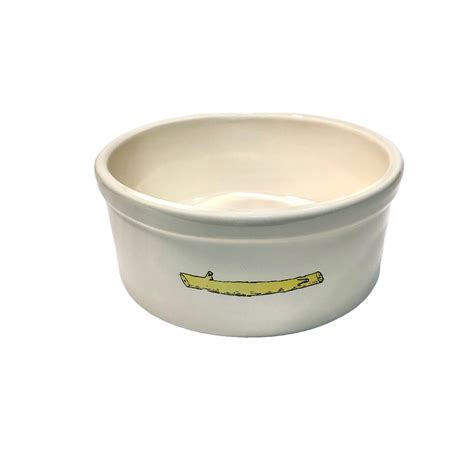 Creme Deep Dish Logo Bowl George