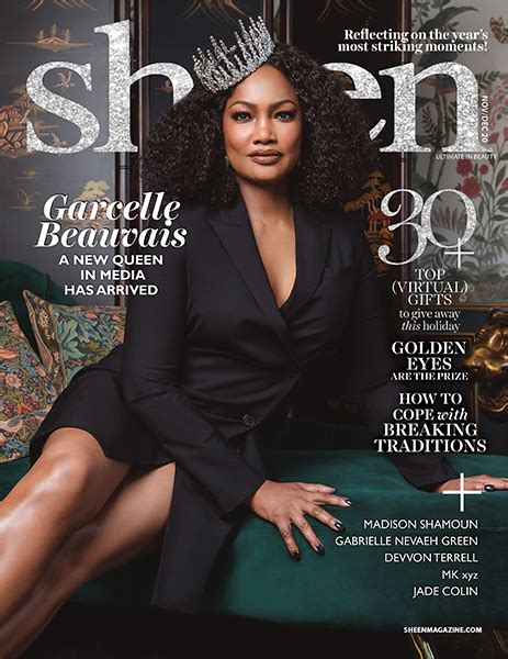 Sheen Magazine Actress And Tv Personality Garcelle Beauvais Graces The