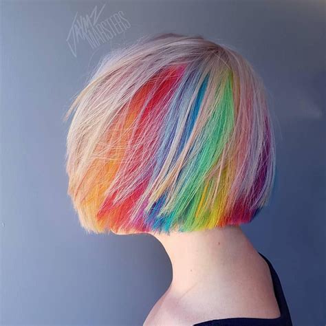 hidden rainbow hair hidden rainbow hair rainbow hair color bright hair