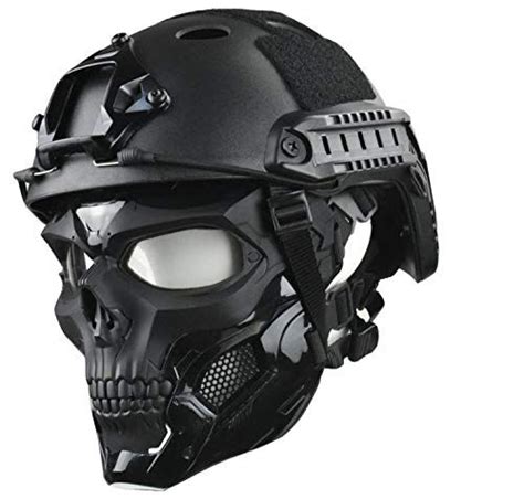Jffcestore Tactical Mask Protective Full Face Clear Goggle Skull Mask