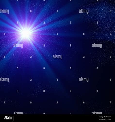 Blue Supergiant Star Artwork Stock Photo Alamy