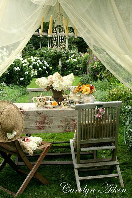 Beautiful Romantic Garden Setting Garten Terrasse Und