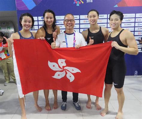 Sha Congratulates Hong Kong Swimming Team On Winning Bronze Medal In