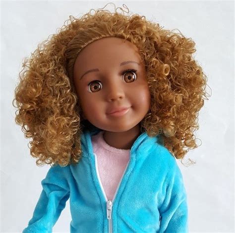 Curly Girls United Dolls Blonde Doll Beautiful Curly Hair Curly