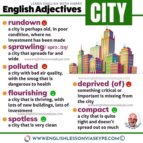 Adjectives For Describing Cities Learn English With Harry 👴