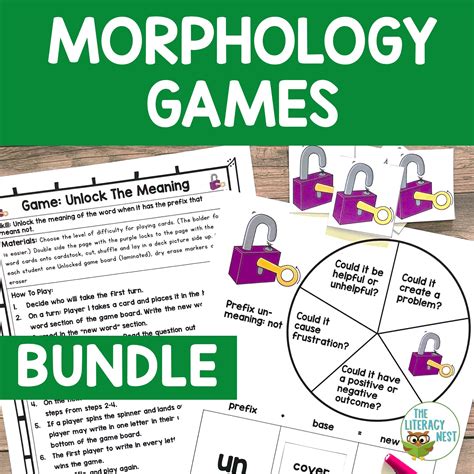 Morphology Activities Games Bundle For Orton Gillingham Lessons Made