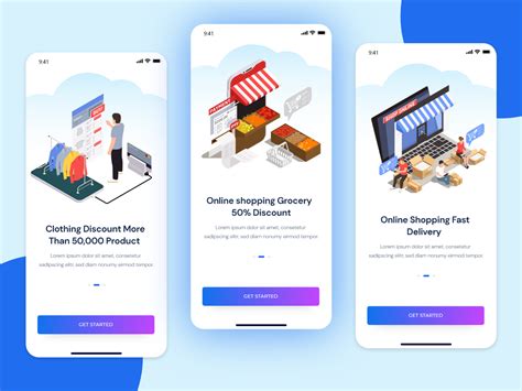 Ecommerce Onboarding Screen Online Shopping Uplabs