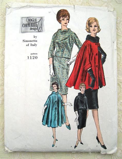 Rare 60s Simonetta Of Italy Two Piece Dress And Cape Vogue Etsy Two