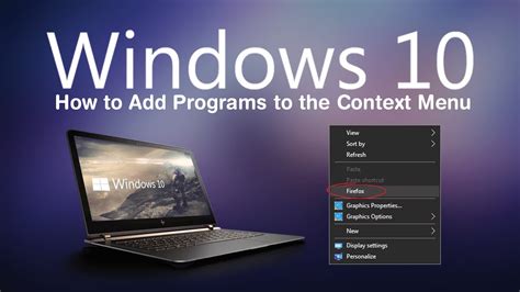Windows 10 How To Add Programs To Right Click Menu Context Menu