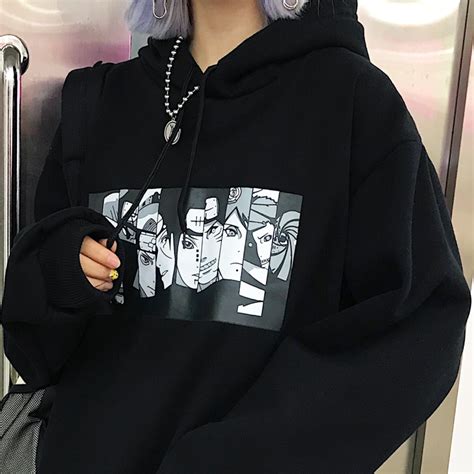Naruto Hoodies From Ocean Kawaii Aesthetic Clothes Grunge Outfits