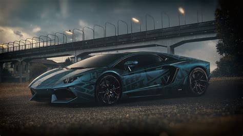 Lamborghini Aventador 1920x1080 Обои Автомобили