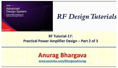 RF Design-17: Practical Power Amplifier Design - Part 2 - YouTube