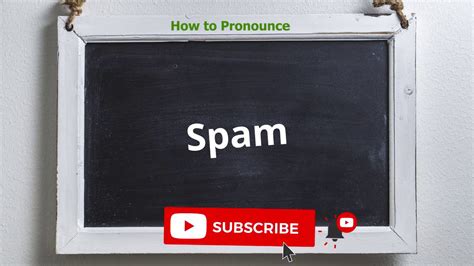 Here's a list of similar words from our thesaurus that you can use. How to pronounce Spam | Meaning of Spam - YouTube