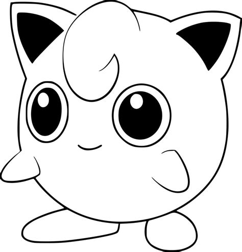 Coloriage Rondoudou Pokemon Go Gratuit à Imprimer