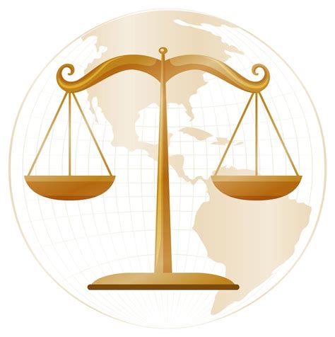 O símbolo da balança da justiça Vetor Grátis