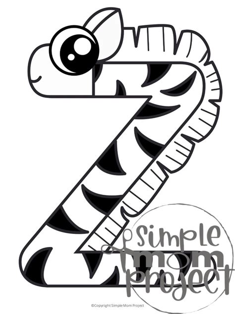 Fun Alphabet Coloring Page Bundle Simple Mom Project Store