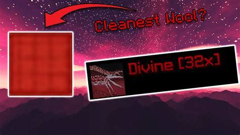 The Cleanest Wool Texture Pack For Bedwars Divine 32x Review Youtube