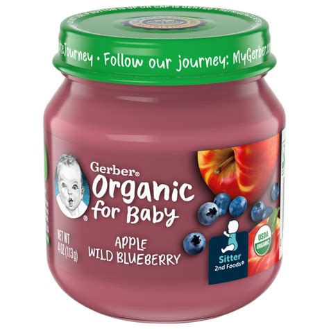 Save On Gerber 2nd Baby Food Apple Wild Blueberry Organic Order Online