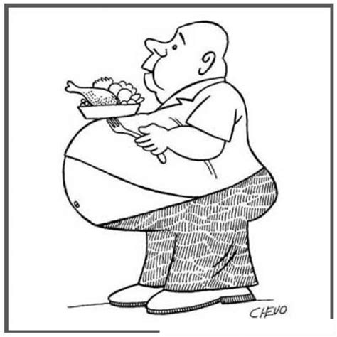 Obesidad Dibujo De Gordo Obeso Panzon Reyoyo Guaton Y Barrigon Para