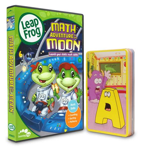 Leapfrog Math Adventure To The Moon With 26 Flashcards On Dvd Movie
