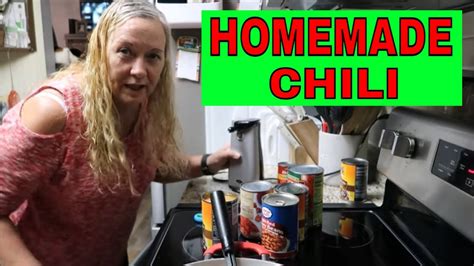 Homemade Chili For Dinner Youtube