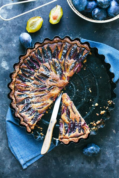 Super Easy Rustic Plum Walnut And Honey Tart Walnuts Plums And