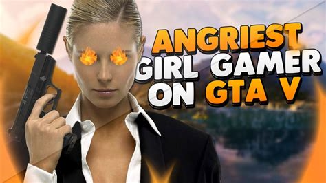 Angriest Girl Gamer On Xbox Live Gta 5 Trolling Youtube