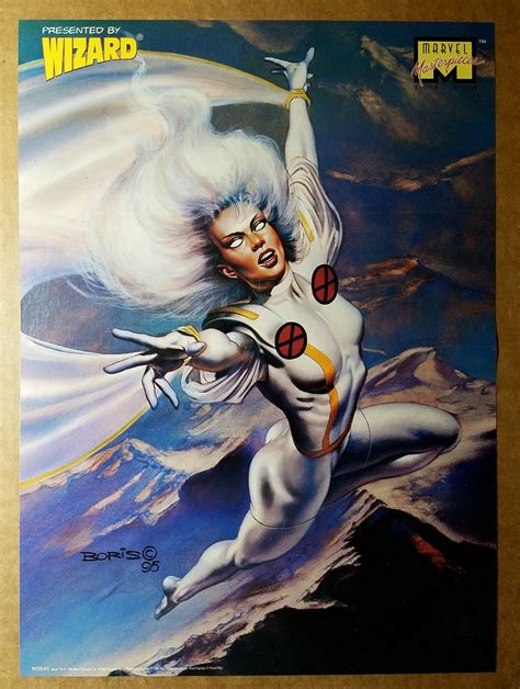 Storm X Men Marvel Comics Poster By Boris Vallejo
