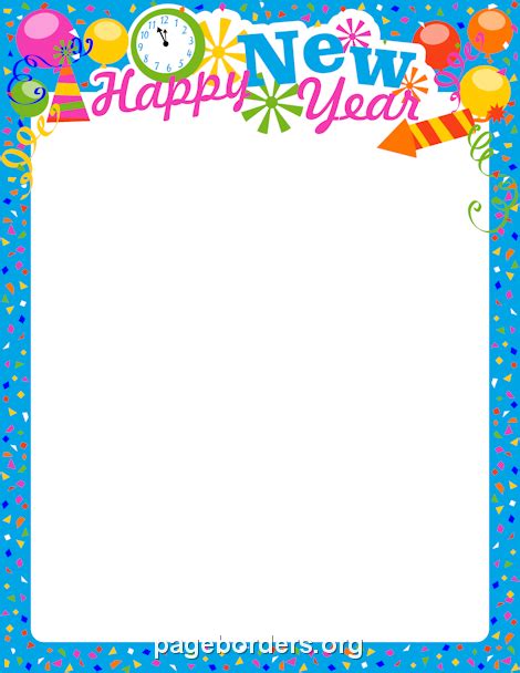 New Years Eve Border Clip Art Page Border And Vector Graphics New
