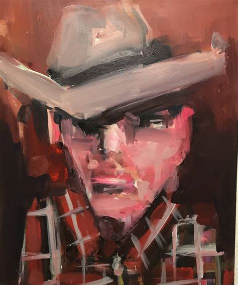 Sunset Cowboy Painting By Karen Thomas Saatchi Art