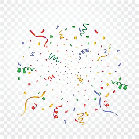 Colorful Confetti For Festivals Or Birthdays Party Confetti And Ribbon