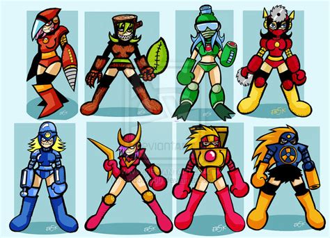 Megaman 2 Robot Masters Rule 63 Edition Mega Man Rockman Know Your Meme