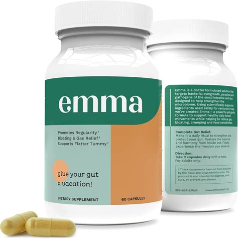 Emma Gut Health Gas And Bloating Relief Constipation Leaky Gut