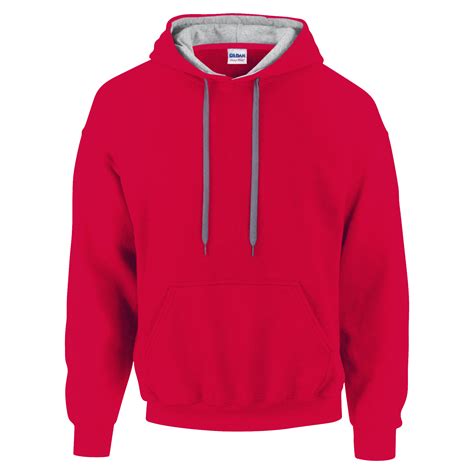 Gildan Mens Heavy Blend Contrast Hooded Sweatshirt Hoodie S Xxl Ebay
