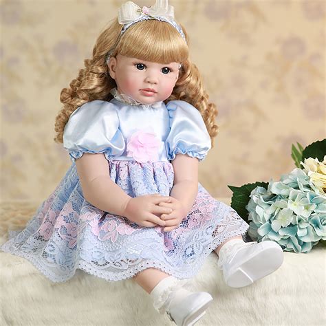 24 Realistic Reborn Dolls Blonde Princess Girl Toddler Baby Dolls